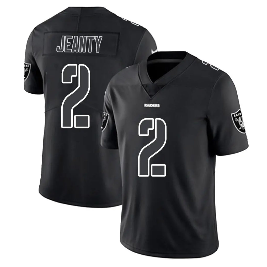 Pouc LV.Raiders #2 Ashton Jeanty Player Black Limited Black Impact Home Game Stitched Jerseys