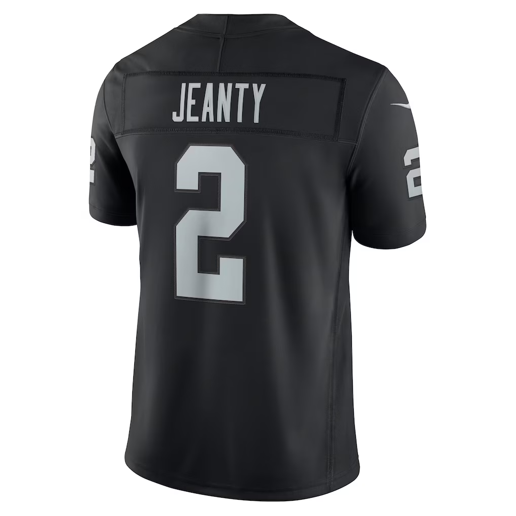 Pouc LV.Raiders #2 Ashton Jeanty  Black Team Vapor F.U.S.E. Stitched Limited Jerseys