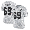 Pouc LV.Raiders #69 Adam Butler Player Arctic Camo Salute To Service Limited Game Stitched Jerseys
