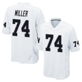 Pouc LV.Raiders #74 Kolton Miller Player White Home Game Stitched Jerseys