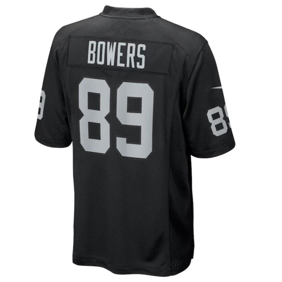 Pouc LV.Raiders #89 Brock Bowers Black 2024 Draft First Round Pick Player Game Jersey Stitched Jerseys