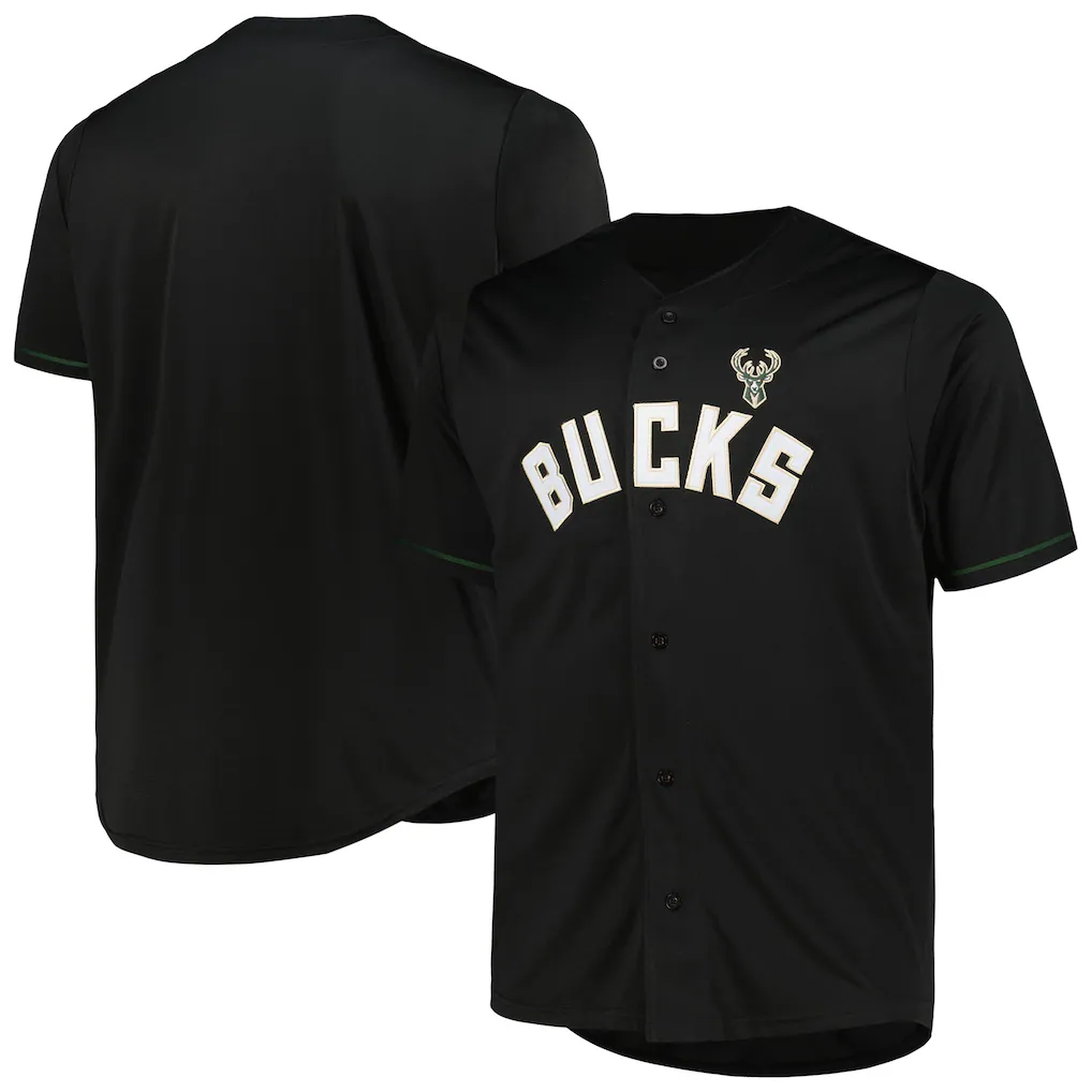Pouc M.Bucks Profile Black Big & Tall Pop Jerseys