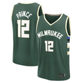 Pouc M.Bucks #12 Taurean Prince Hunter Green Fast Break Replica Player Jerseys - Icon Edition