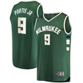 Pouc M.Bucks #9 Bobby Portis Green Fast Break Replica Jerseys - Icon Edition