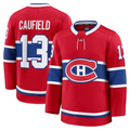 Pouc M.Canadiens #13 Cole Caufield Red Home Premium Jerseys