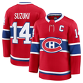 Pouc M.Canadiens #14 Nick Suzuki Red Home Premium Jerseys