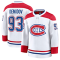 Pouc M.Canadiens #93 Ivan Demidov White Away Premium Jerseys