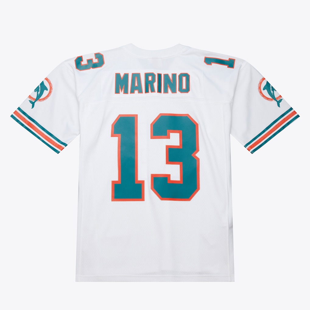Pouc M.Dolphins #13 Dan Marino Mitchell & Ness White 1994 Legacy Replica Jersey Stitched Puhic Game Jerseys