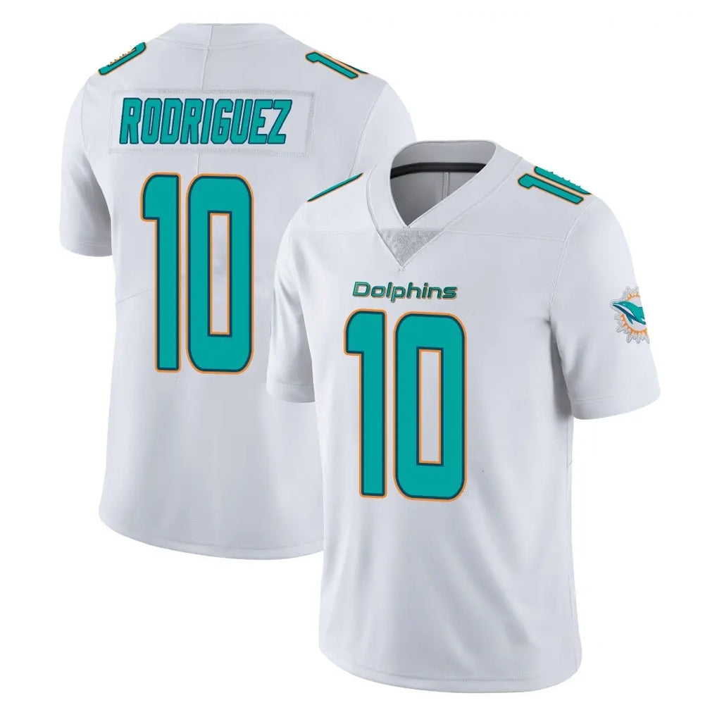 Pouc M.Dolphins #10 Jacob Rodriguez Player White Limited Vapor Untouchable Home Game Stitched Jerseys