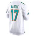 Pouc M.Dolphins #17 Jaylen Waddle Player White Home Game Stitched Jerseys
