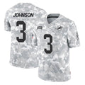 Pouc M.Dolphins #3 Chris Johnson Player Arctic Camo Salute To Service Limited Game Stitched Jerseys
