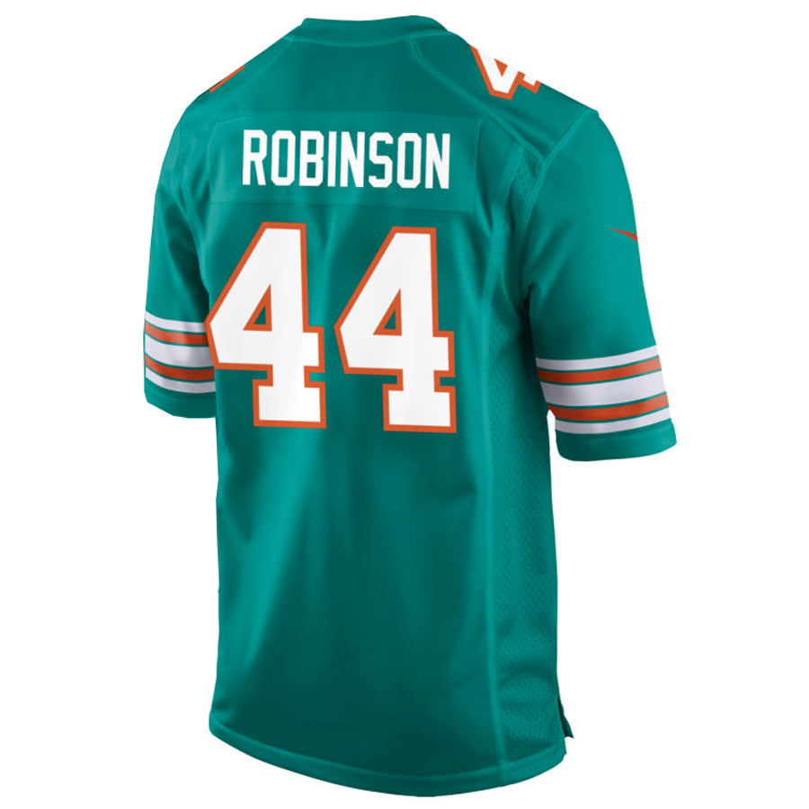 Pouc M.Dolphins #44 Chop Robinson Player Aqua Home Game Stitched Jerseys
