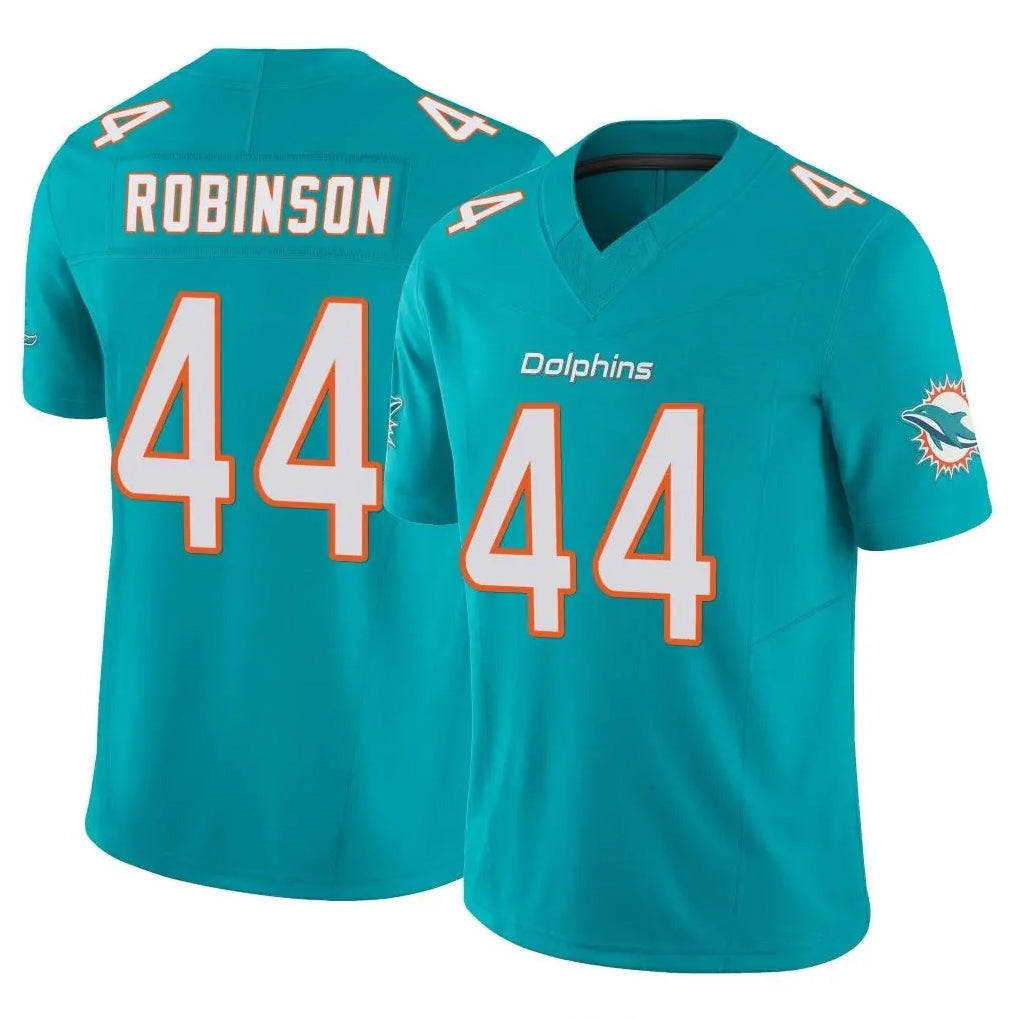 Pouc M.Dolphins #44 Chop Robinson Player Aqua Limited Vapor F.U.S.E. Home Game Stitched Jerseys