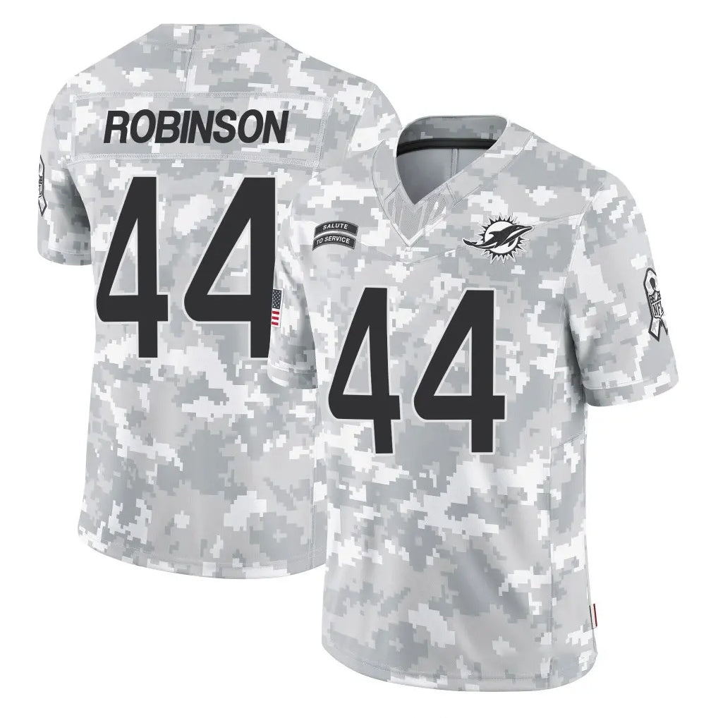 Pouc M.Dolphins #44 Chop Robinson Player Arctic Camo Salute To Service Limited Game Stitched Jerseys