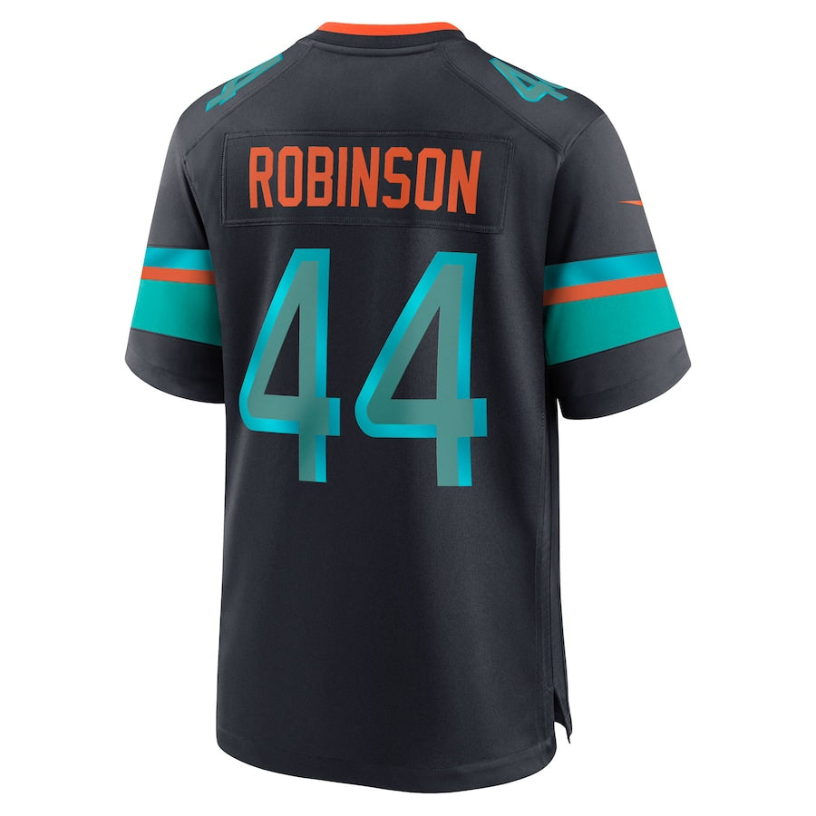 Pouc M.Dolphins #44 Chop Robinson Player Pitch Blue Rivalries Collection Game Stitched Jerseys