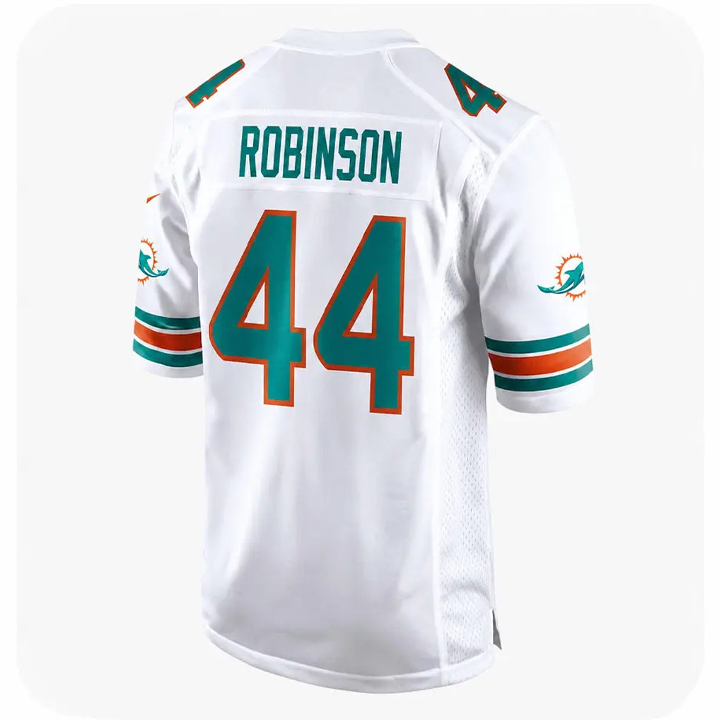 Pouc M.Dolphins #44 Chop Robinson Player White Limited Home Game Stitched Jerseys