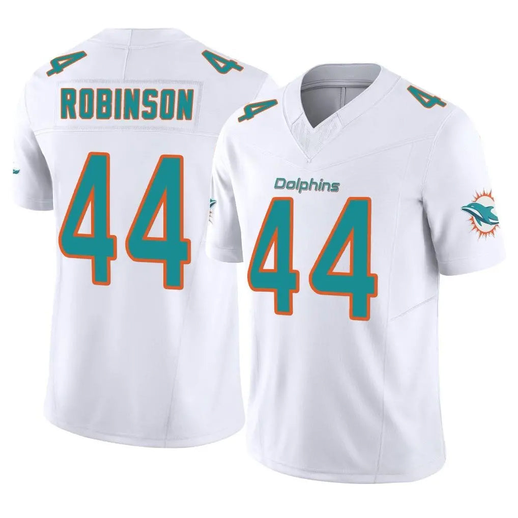 Pouc M.Dolphins #44 Chop Robinson Player White Limited Vapor F.U.S.E. Home Game Stitched Jerseys