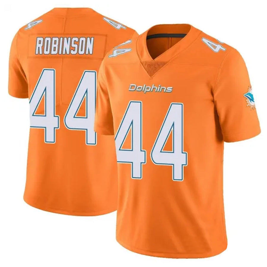 Pouc M.Dolphins #44 Chop Robinson Player White Orange Vapor Limited Stitched Jerseys