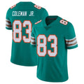 Pouc M.Dolphins #83 Kevin Coleman Jr. Player Aqua Limited Alternate Vapor Untouchable Home Game Stitched Jerseys