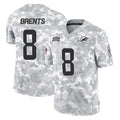 Pouc M.Dolphins #8 JuJu Brents Player Arctic Camo Salute To Service Limited Game Stitched Jerseys