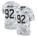 Pouc M.Dolphins #92 Zach Sieler Player Arctic Camo Salute To Service Limited Game Stitched Jerseys