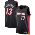 Pouc M.Heat #13 Bam Adebayo kounmpo Black Fast Break Jerseys - Icon Edition