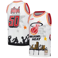 Pouc M.Heat Mitchell & Ness x Tats Cru White Hardwood Classics Fashion Jerseys