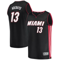 Pouc M.Heat #13 Bam Adebayo Black Fast Break Replica Player Jerseys - Icon Edition