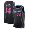 Pouc M.Heat #14 Tyler Herro Black 2025-2026 Swingman Jerseys - City Edition