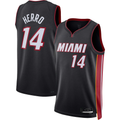 Pouc M.Heat #14 Tyler Herro Black Swingman Jerseys - Icon Edition