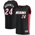 Pouc M.Heat #24 Haywood Highsmith Black 2021-2022 Fast Break Replica Jerseys - Icon Edition