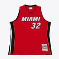 Pouc M.Heat #32 Shaquille O'Neal Mitchell & Ness Red 2005-2006 Swingman Jerseys