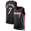 Pouc M.Heat #7 Giannis Antetokounmpo Black Swingman Jerseys - Icon Edition