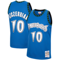 Pouc M.Timberwolves #10 Wally Szczerbiak Mitchell & Ness Blue 2003-2004 Hardwood Classics Swingman Stitched Jerseys