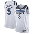 Pouc M.Timberwolves #5 Anthony Edwards White Swingman Stitched Jerseys - Association Edition