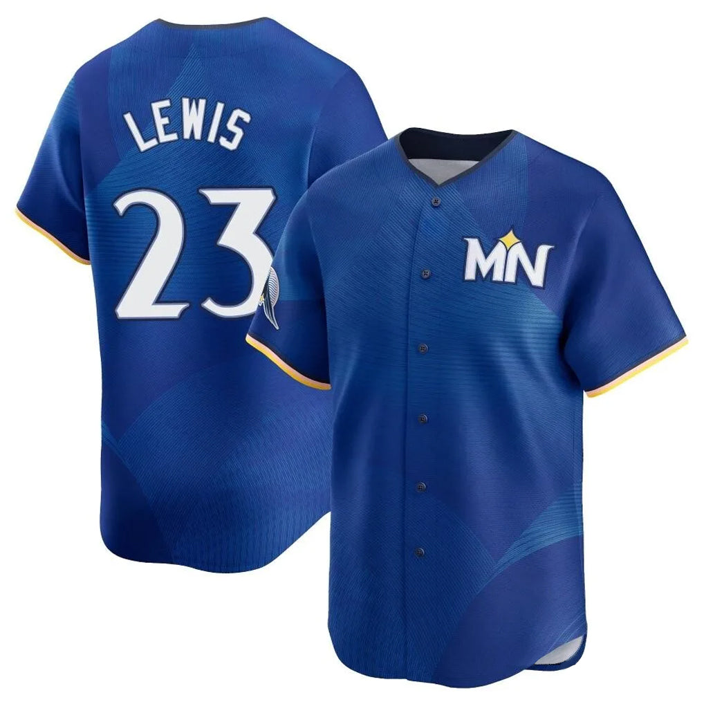 Pouc M.Twins #23 Royce Lewis Player Royal City Connect Limited Home Stitched Jerseys