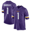 Pouc MN.Vikings #1 Kyler Murray Player Purple Home Game Stitched Jerseys