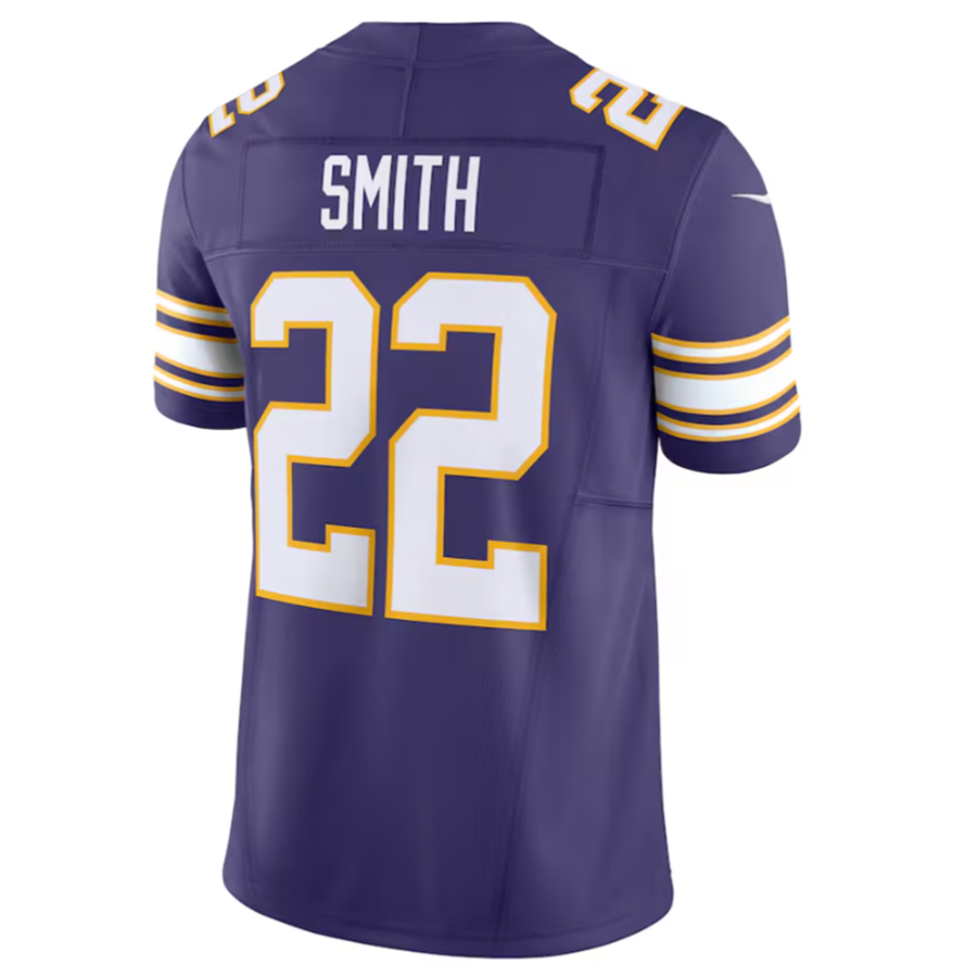 Pouc MN.Vikings #22 Harrison Smith Purple Vapor F.U.S.E. Limited Jersey Stitched American Stitched Jersey