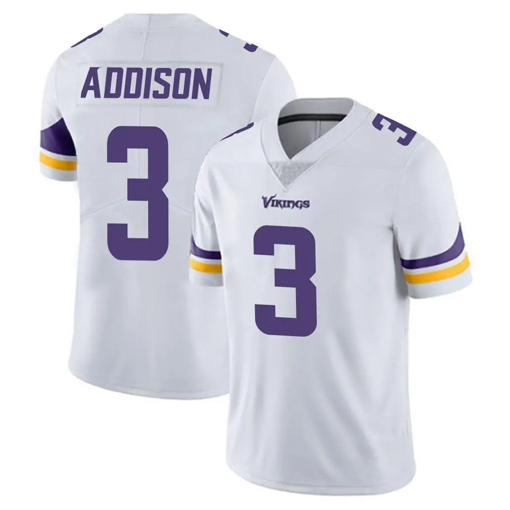 Pouc MN.Vikings #3 Jordan Addison Player White Limited Vapor Untouchable Home Game Stitched Jerseys