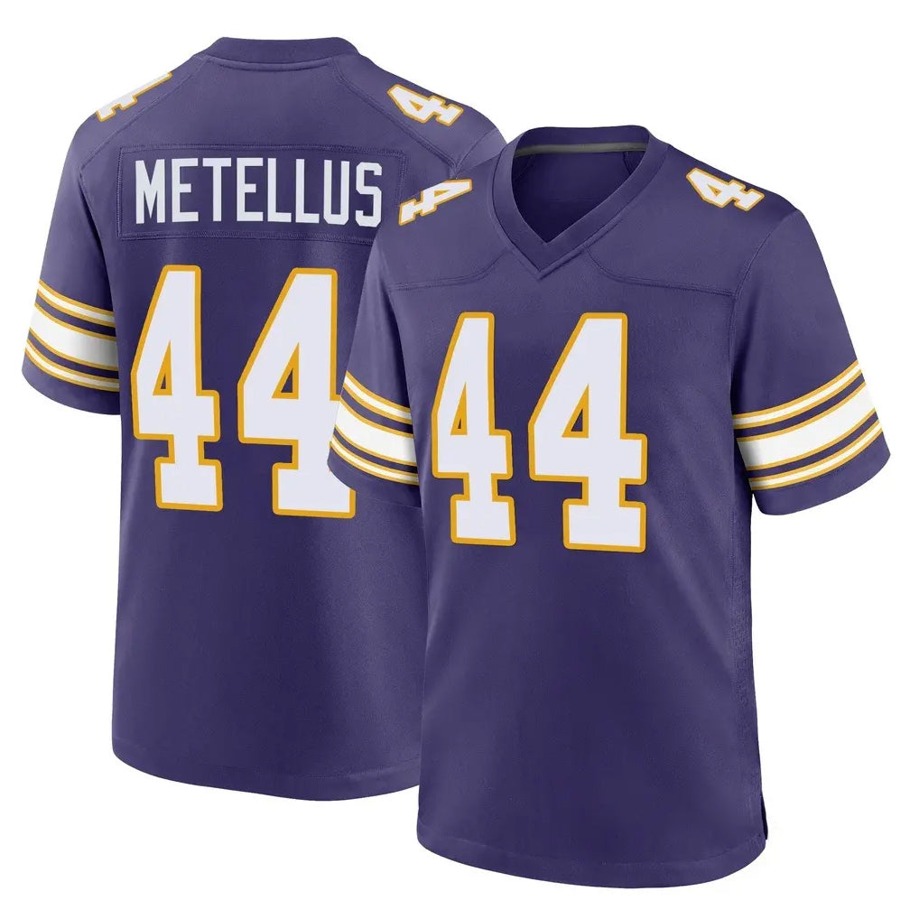Pouc MN.Vikings #44 Josh Metellus Player Purple Classic Home Game Stitched Jerseys