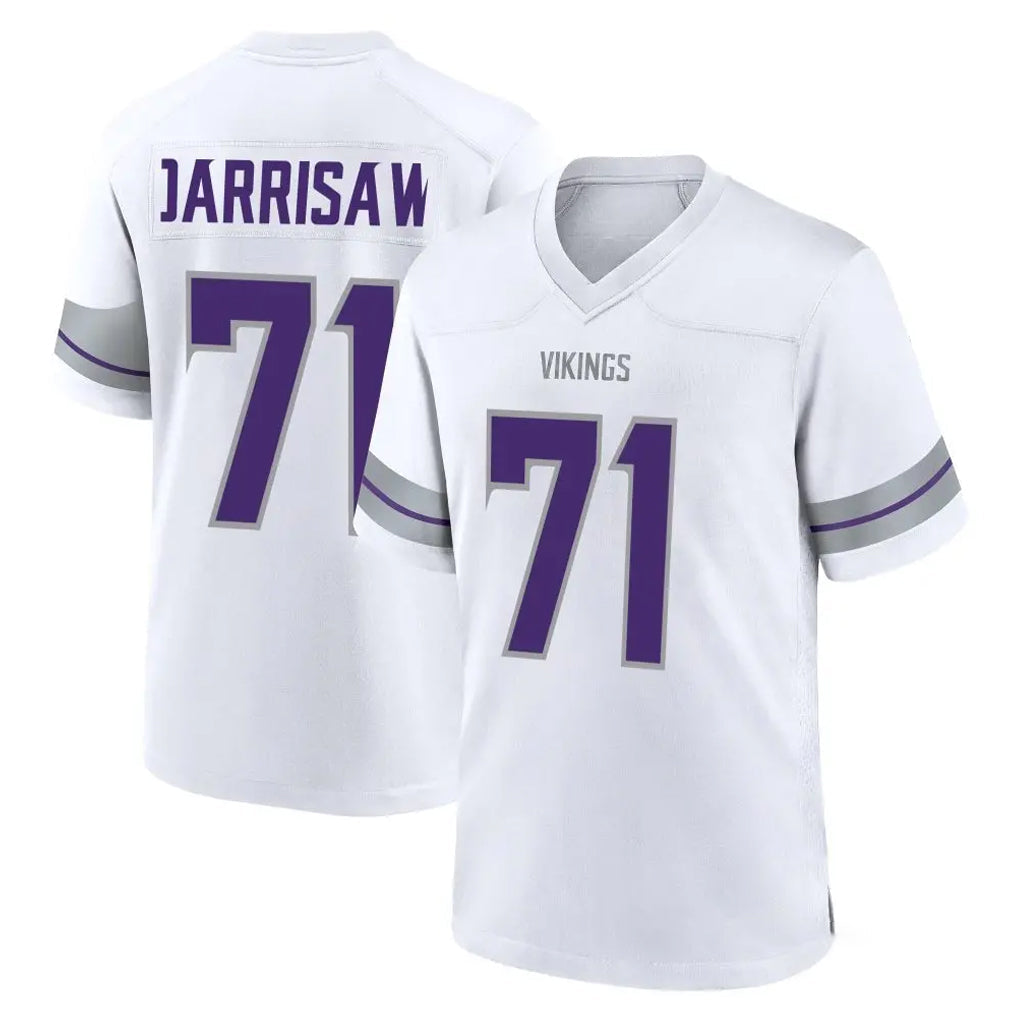 Pouc MN.Vikings #71 Christian Darrisaw Player White Alternate Home Game Stitched Jerseys