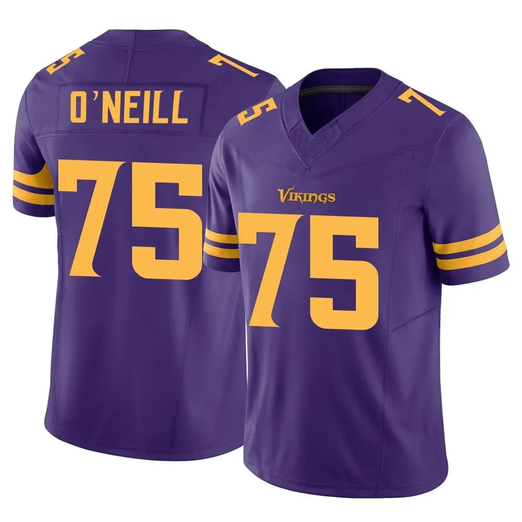 Pouc MN.Vikings #75 Brian O'Neill Player Purple Limited Alternate Vapor F.U.S.E. Home Game Stitched Jerseys