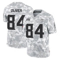 Pouc MN.Vikings #84 Josh OliverPlayer Arctic Camo Salute To Service Limited Game Stitched Jerseys