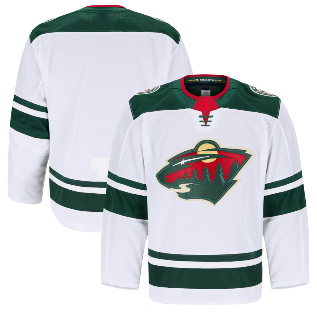 Pouc M.Wild White Away Authentic Pro Jerseys