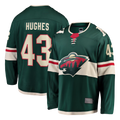 Pouc M.Wild #43 Quinn Hughes Green Home Breakaway Jerseys