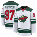 Pouc M.Wild #97 Kirill Kaprizov White Away Premium Jerseys