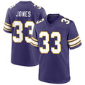 Pouc MN.Vikings #33 Aaron Jones Player Purple Classic Game Stitched Jerseys