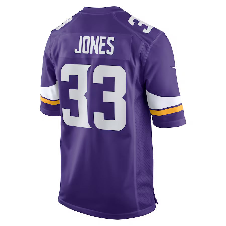 Pouc MN.Vikings #33 Aaron Jones Player Purple Home Game Stitched Jerseys