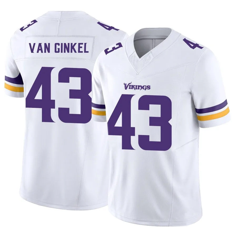 Pouc MN.Vikings #43 Andrew Van Ginkel Player White Vapor F.U.S.E. Limited Stitched Jerseys