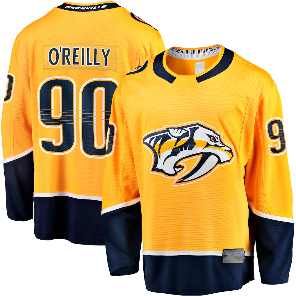 Pouc N.Predators #90 Ryan O'Reilly Gold Breakaway Jerseys